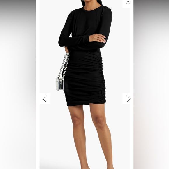 Rag & Bone Holly wrap-effect ruched stretch-jersey mini dress - Picture 1 of 11